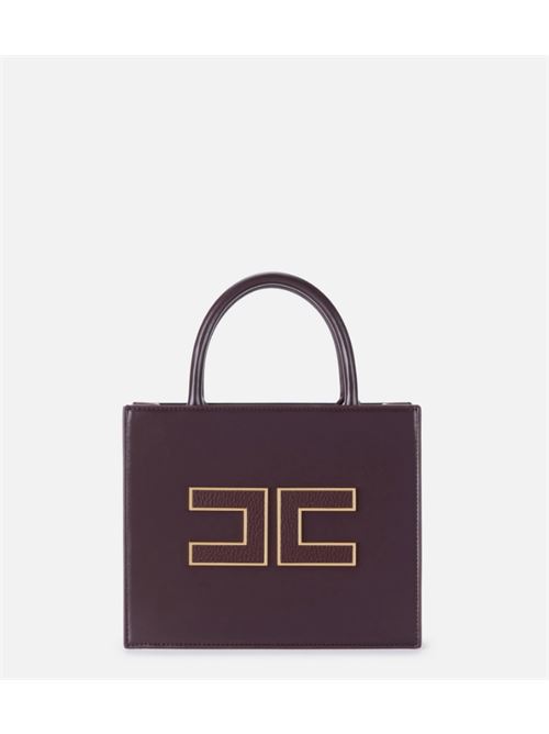 SMALL TOTE WITH LOGO ELISABETTA FRANCHI | BS33A56E2EA4 Merlot